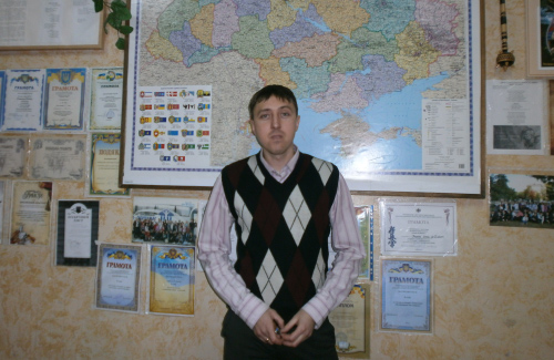 Сергій Остапієнко, організатор помаранчевого наметового містечка у Полтаві 
