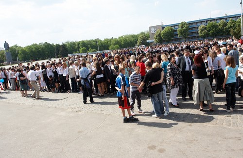 Акция «Георгиевская лента» прошла в Кременчуге