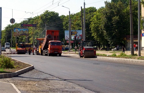 Реконструкція вулиці Калініна у Полтаві