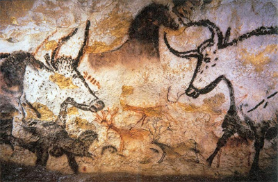 Наскальная живопись в пещере Ласко