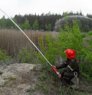 На Полтавщині лісівники влаштували пожежу, а потім вчилися її гасити