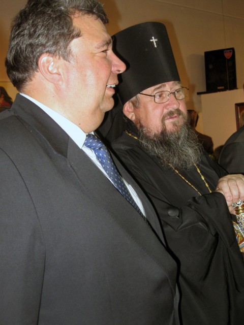 Александр Козуб и архиепископ Полтавский и Миргородский Филипп