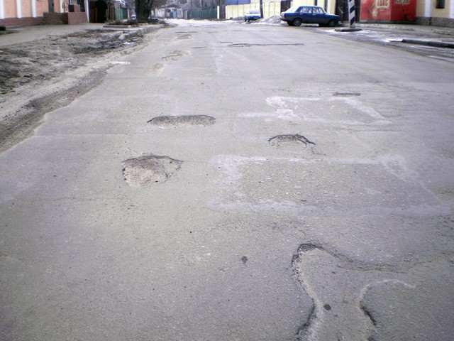 Улица Карла Либкнехта возле завода «Свитанок» в Полтаве