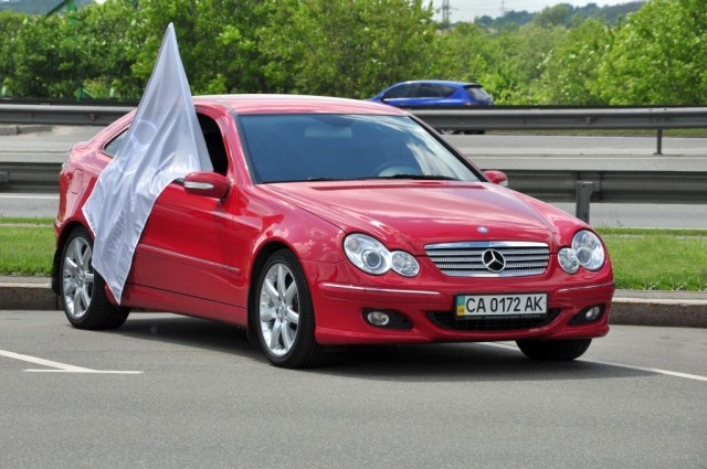Слёт владельцев автомобилей «Мерседес» в Киеве