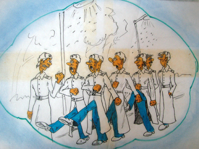 Карикатура из дембельского альбома