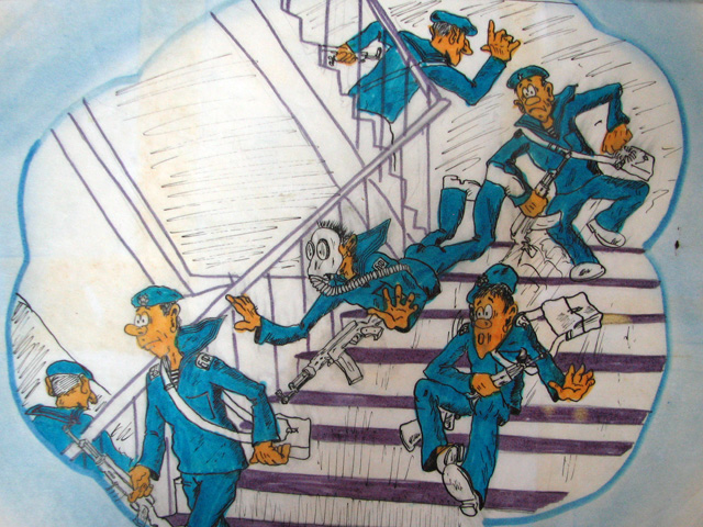 Карикатура из дембельского альбома