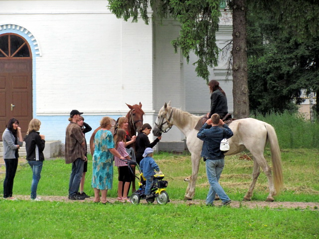 Діти мали змогу покататися на конях
