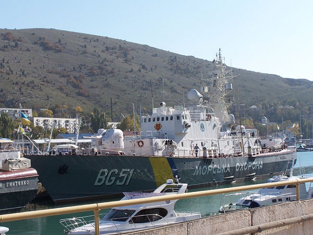 Корабль морской охраны «Полтава» 28 октября 2006 года