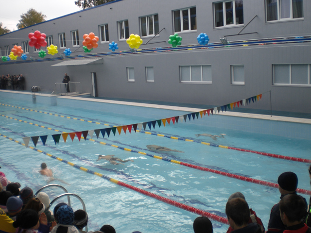 Ветерани спорту роблять перший заплив у відремонтованому басейні