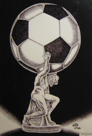 Карикатура с выставки «Футбол объединяет нас»