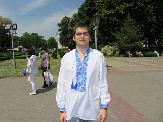 Роман Повзик — один з організаторів маршу