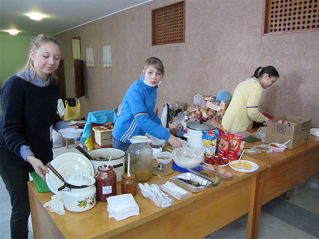 Революційна кухня в Полтавській ОДА. 26 січня 2014 року.