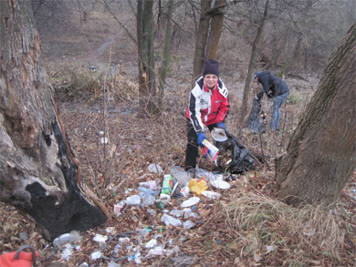 Полтавські волонтери розпочали розчистку Половчанських ставків