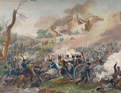 Битва под Лейпцигом (гравюра 19 века)
