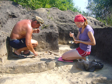Розкопки у Глинську