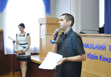 Роман Повзик оголошує свою програму в ПНТУ