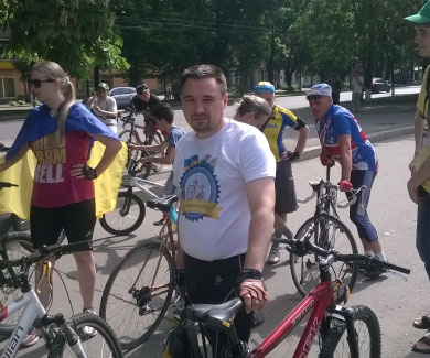 Співорганізатор «Велопробігу Миру» Анатолій