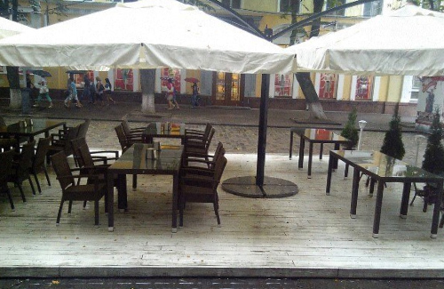 Летняя площадка ресторана Cinzanо