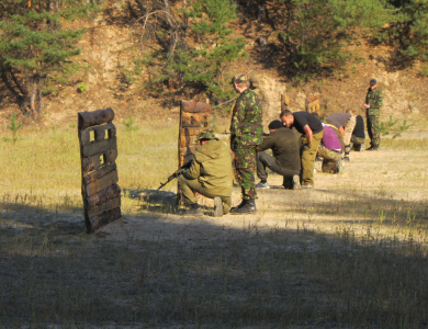 Тренировки батальона «Полтавщина»