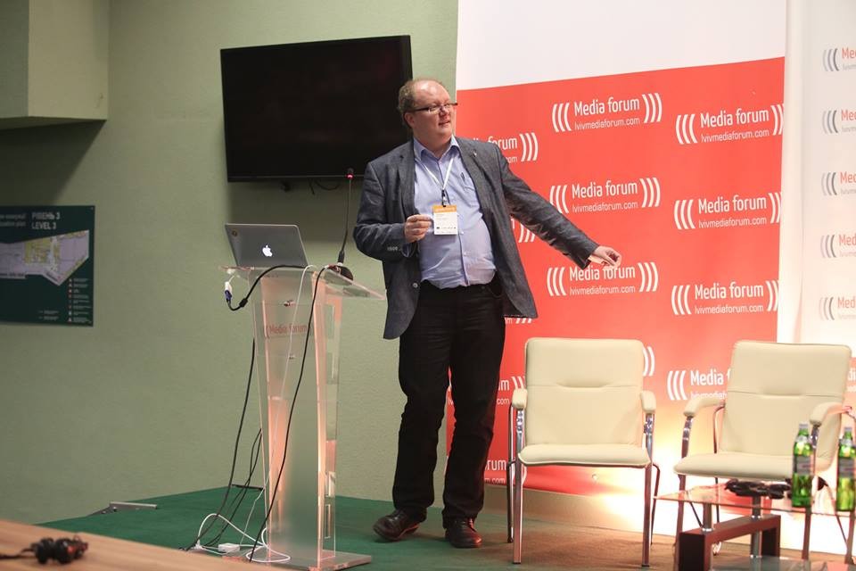 Гжегож Пєхота, директор з розвитку найбільшої польської газети «Gazeta Wyborcza» (фото – facebook.comLvivMediaforum)