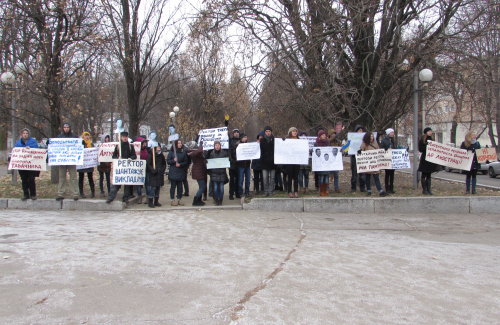 Студентський протест під ПНТУ