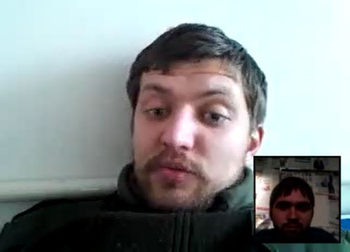 Віктор Трофименко на зв'язку по Skype