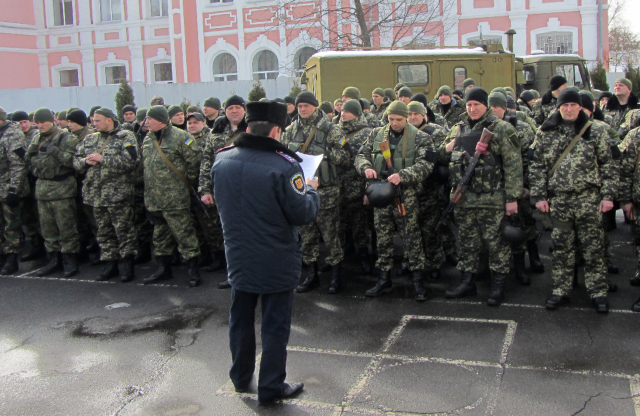 Бійці батальону «Полтавщина» перед відправкою в зону АТО