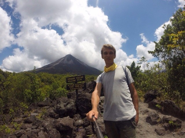На фоне — вулкан Ареналь (2015.03.28, Коста-Рика)