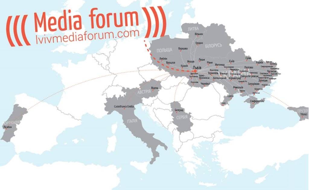 Карта учасників (джерело – Lviv Media Forum)