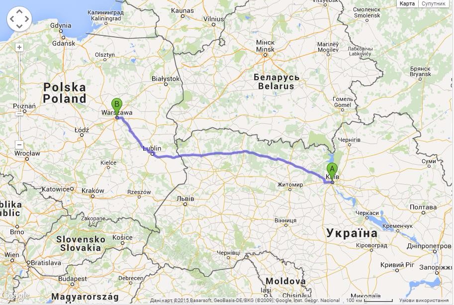 Київ-Варшава: мій маршрут наразі
