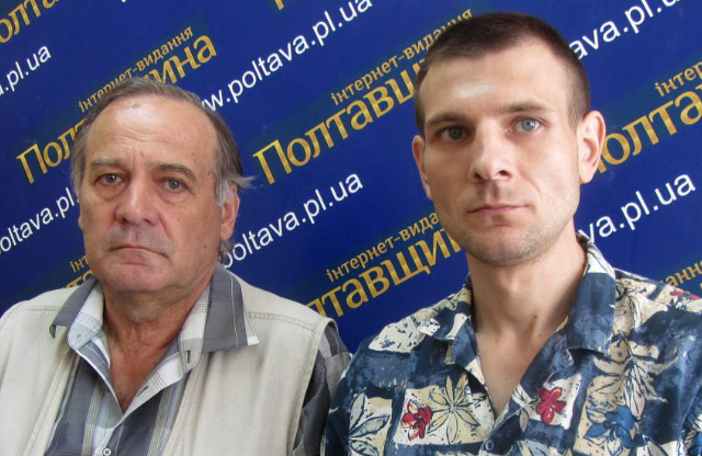 Тарас Сирніков (праворуч) разом з батьком