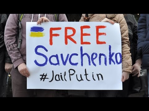 Акція на підтримку Надії Савченко в Полтаві (2016.03.09)