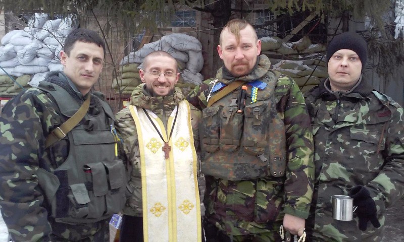 Андрій Зелінський з українськими військовими