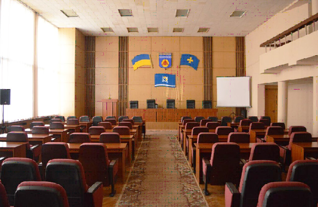 Сесійна зала Комсомольскої міської ради