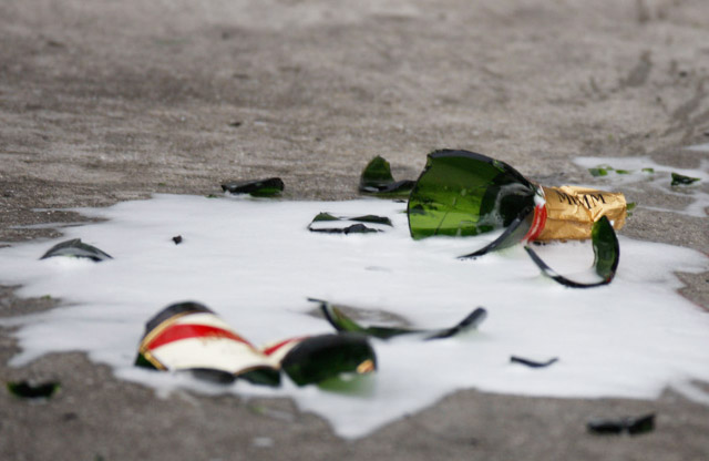 При себе у пьяного террориста была только бутылка шампанского
