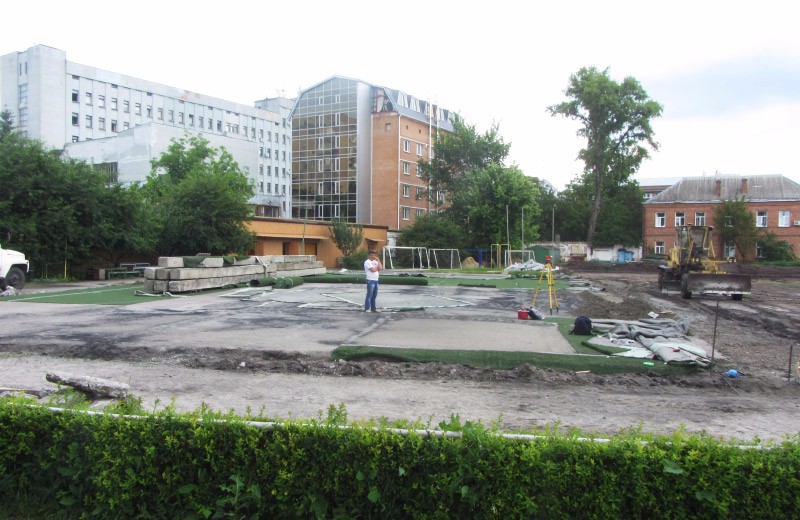 Реконструкція міні-поля стадіону «Динамо» у Полтаві