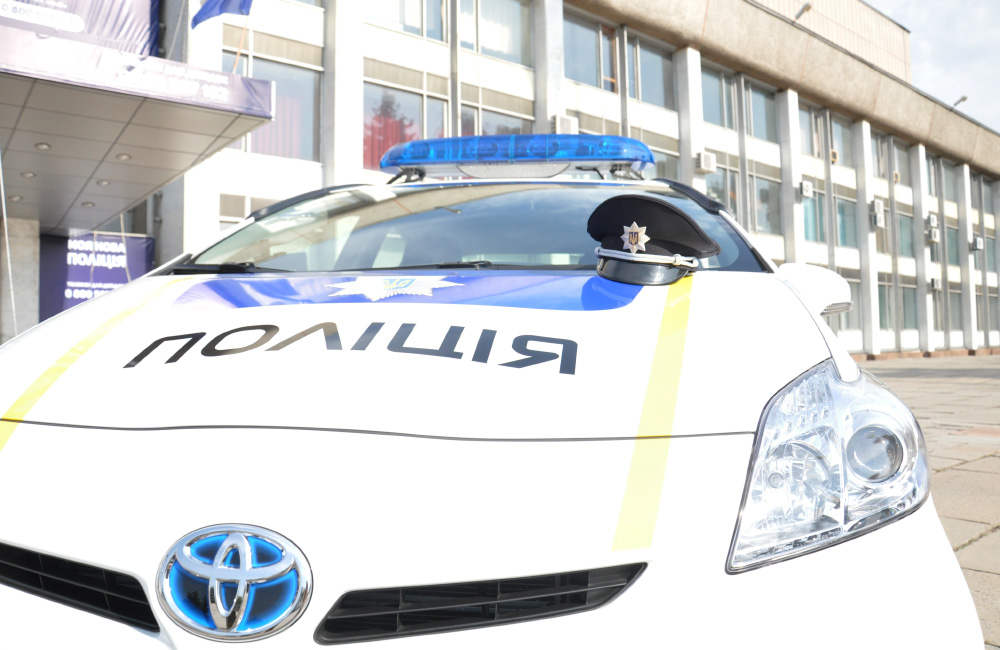 Toyota Prius патрульної поліції у Кременчуці