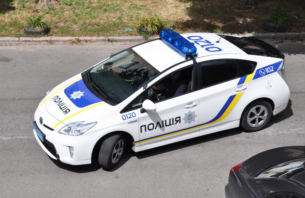 Toyota Prius патрульної поліції Полтави