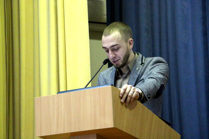 Колишній студентський мер Олександр Глазов звітує про виконану роботу