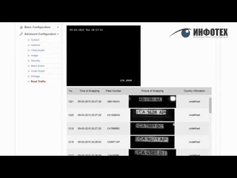 Распознавание Автомобильных номеров HikVision DS-2CD4A35FWD-IZS Infotech LPR
