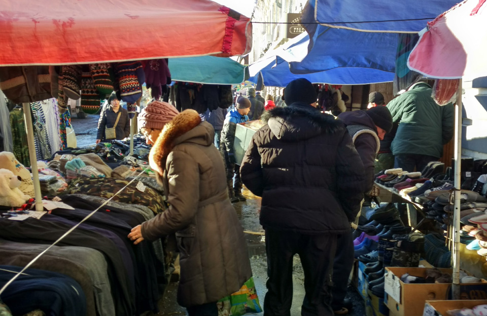 Торговці з вулиці Новий Базар у Полтаві