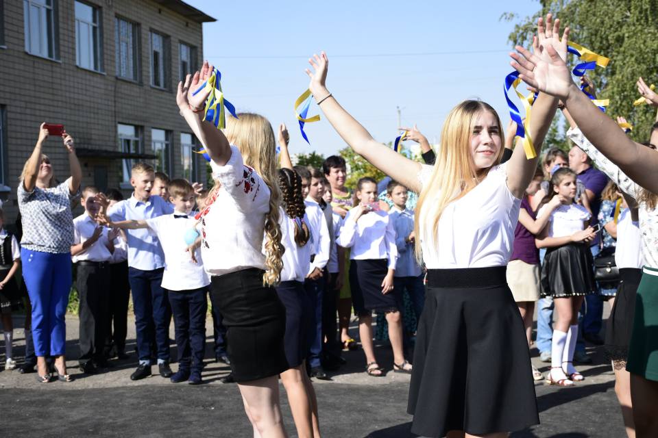 Свято 1 вересня у Щербанівській школі