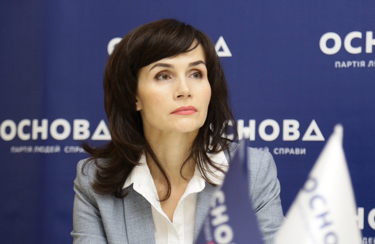 Наталія Щербак, голова Полтавського обласного осередку політичної партії «ОСНОВА»