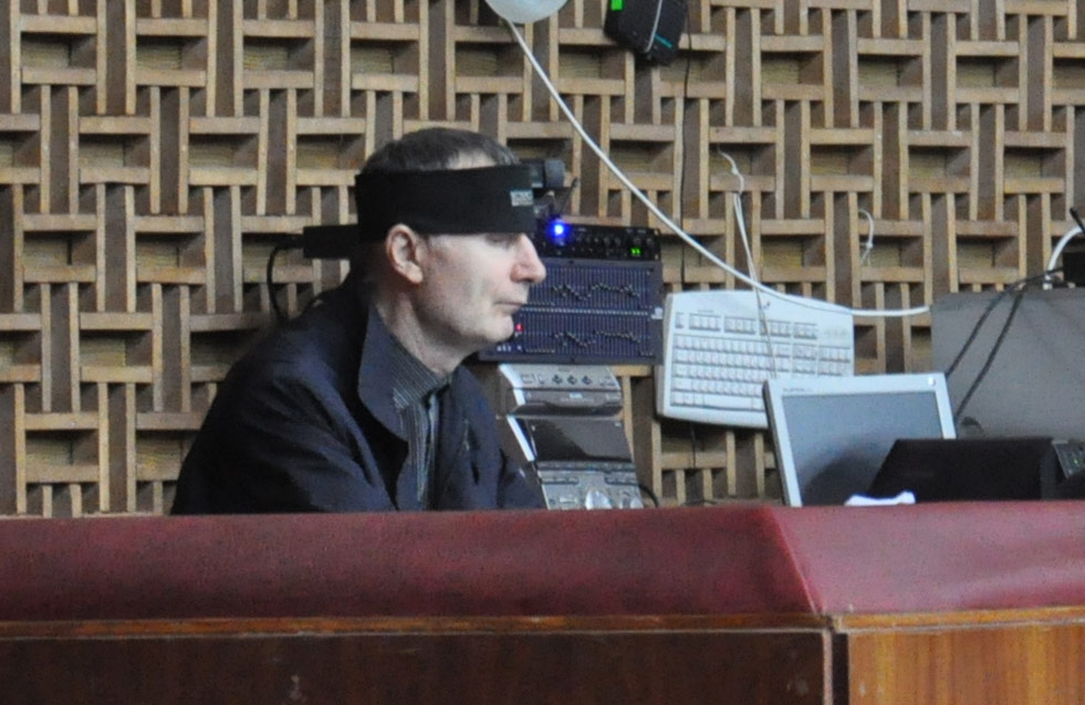 Юрій Лебедин на балконі зали засідань облради