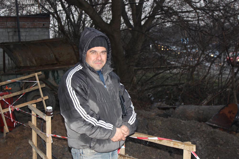 Старший майстер з ремонту водопровідних мереж «Полтававодоканалу» Сергій Данилко