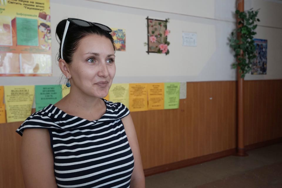 Вчителька англійської мови Розсошенської гімназії Ольга Сонько