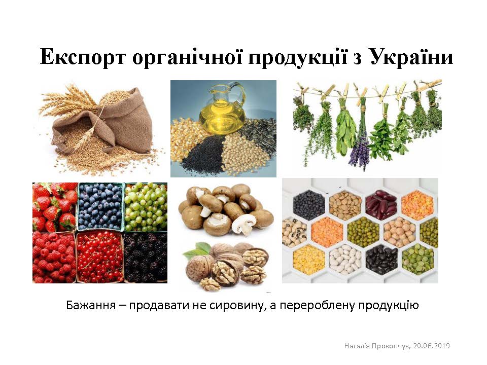 Яку органічну продукцію експортує Україна