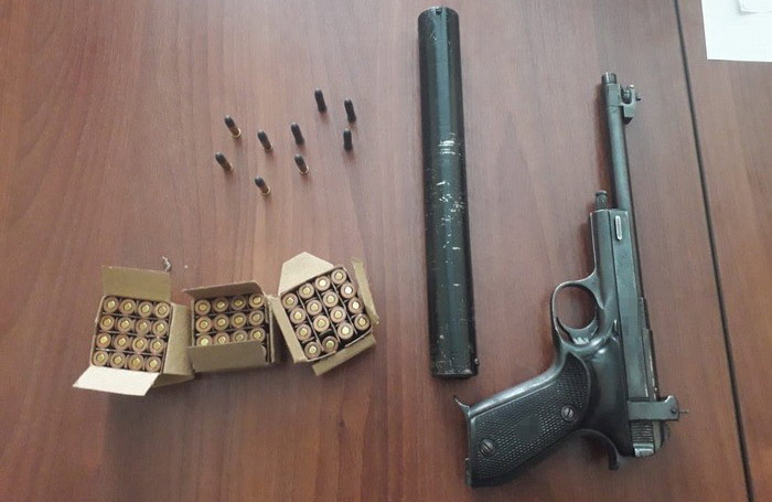 Пістолет Марголіна з глушником, який продавали Кружилови