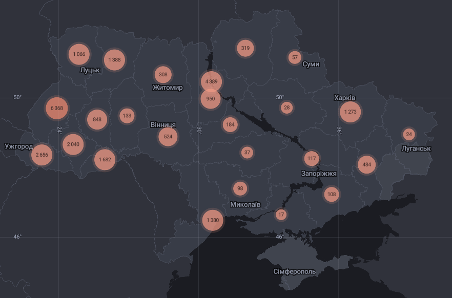 Кількість хворих на COVID-19 в Україні станом на 19 липня | Дані РНБО