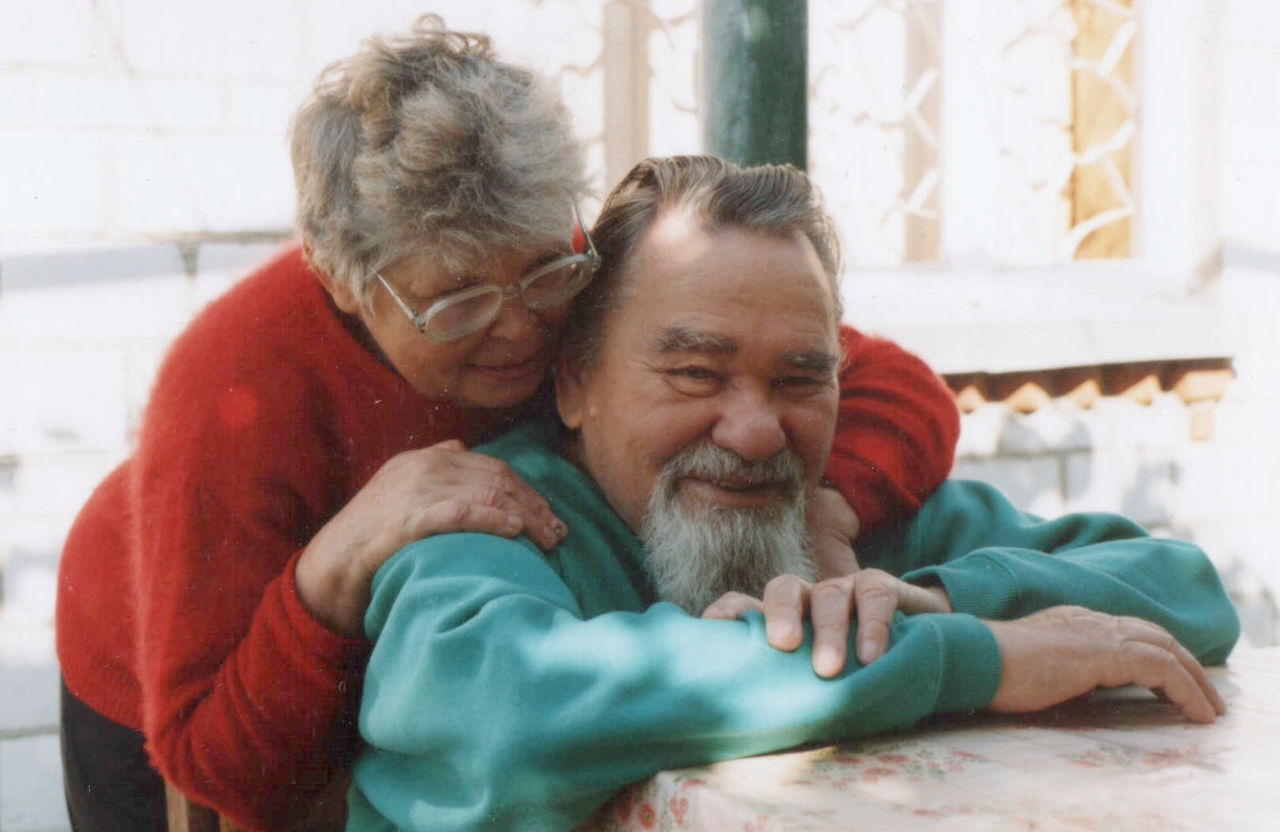 Микола Руденко з дружиною Раїсою, 2003 рік